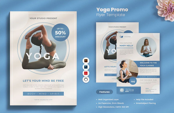 Yoga Class Promo Flyer