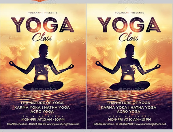 Yoga Flyer Template Design
