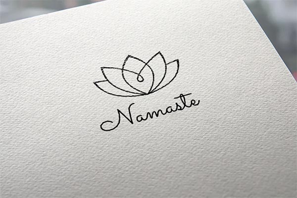 Yoga Logo Photoshop Template Design