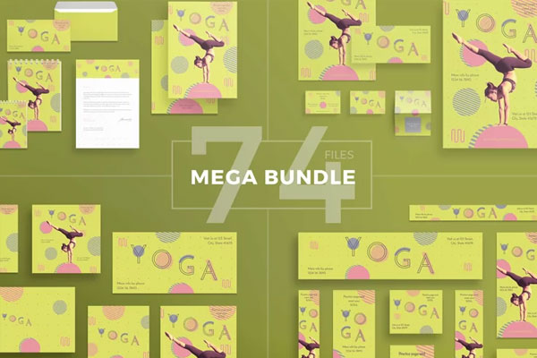 Yoga Workout Design Templates Bundle