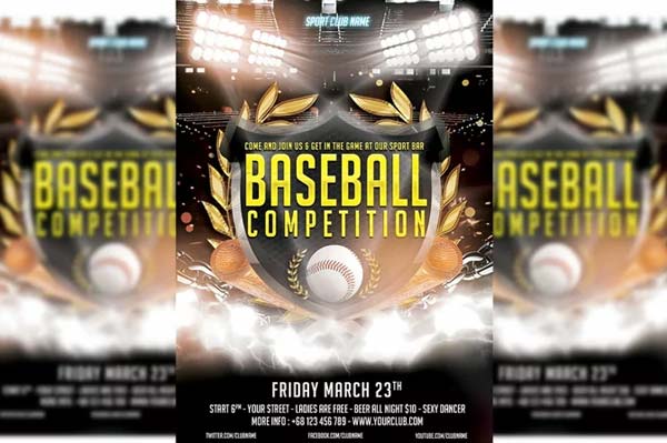 Youth Baseball Flyer Template