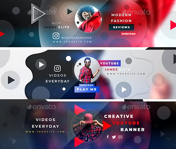 Youtube Channel Banner Template