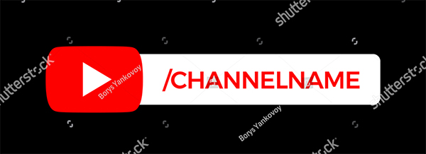 Youtube Channel Name Lower Third Banner
