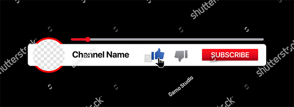 Youtube Lower Third Social Media Broadcast Banner