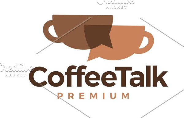 coffee Talk Premium Logo Template