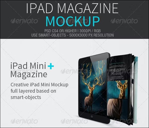 iPad Magazine Mockup