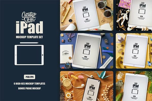 iPad Mockup Template Set