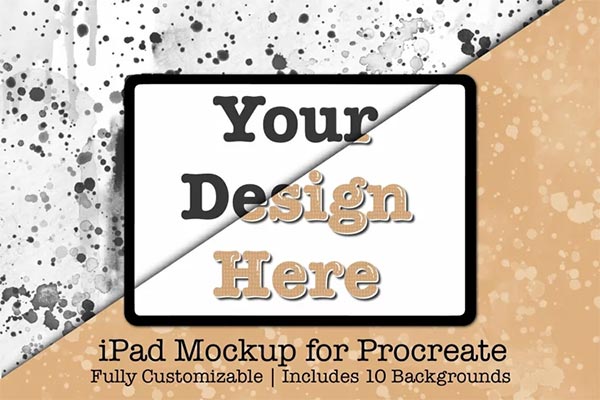 iPad Pro Mockup for Procreate