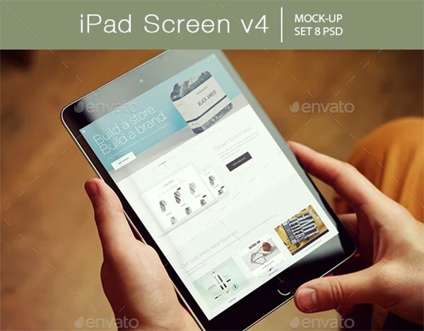iPad Screen Mockup