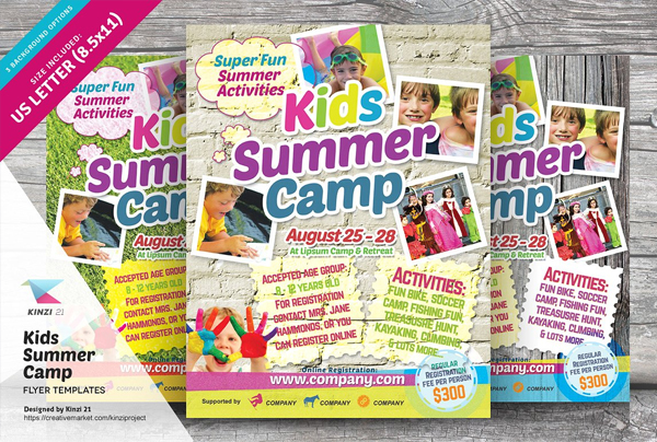 Kid's Summer Activity Camp Event Flyer