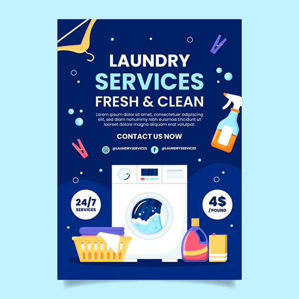 Sample Free Laundry Brochure Template