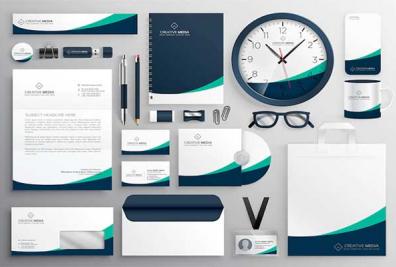 Black Stationery Mockup PSD Templates