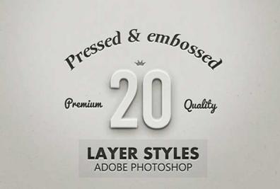 Embossed Photoshop Styles