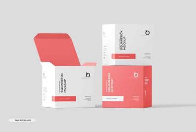 Square Box Mockups