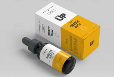 Free PSD Dropper Bottle Mockup