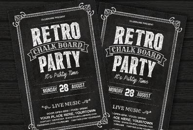 Blackboard Flyer Templates