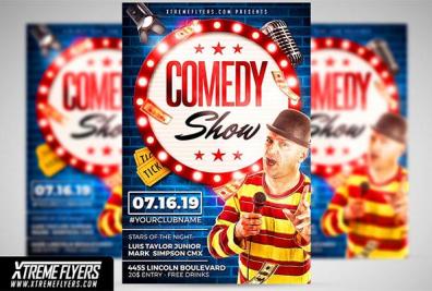 Comedy Show Flyer Templates