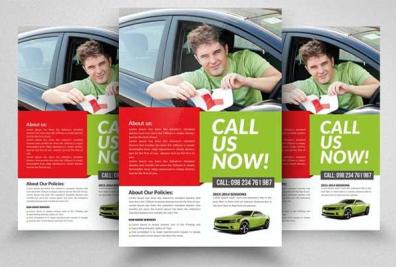 Driving School Brochure Templates