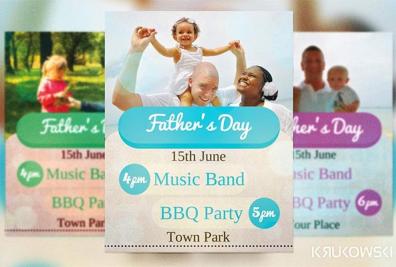 Father's Day Flyer Template