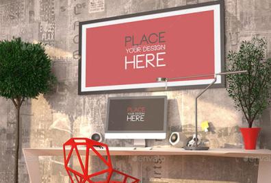 Interior Wall Poster Mockups