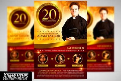 Pastor Anniversary Flyers