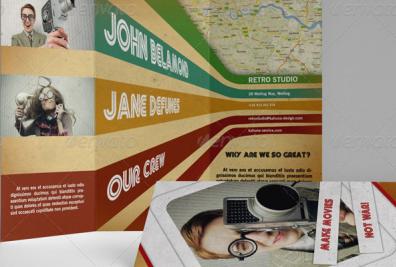 Retro Brochure Templates