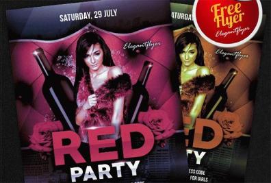 Red Carpet Flyer Template