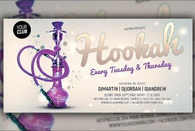Hookah Flyer Templates
