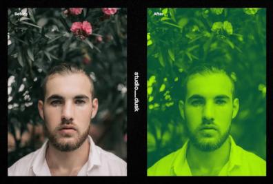 Simple Duotone Photoshop Actions