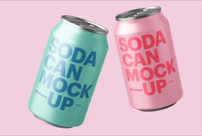 Soda Can Mockups