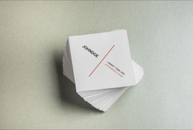 Square Business Card Mockups