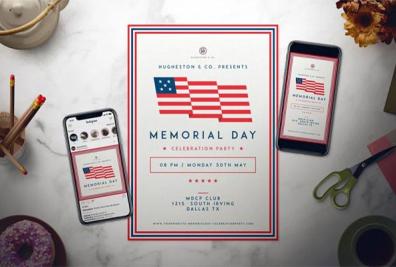 Labor Day Party Event Flyer Templates