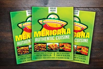Mexican Restaurant Menu Flyer Templates