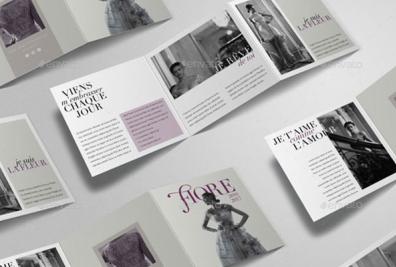 Awesome Folded Flyers PSD Mockups