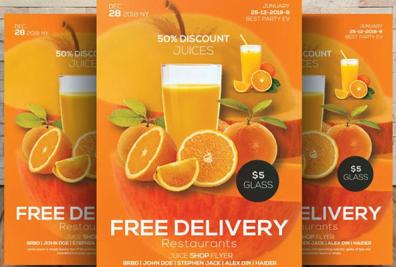 Juice Flyer Templates