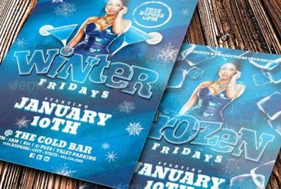 Frozen Flyer Templates