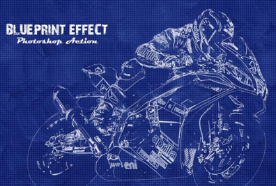 Blueprint Photoshop Actions