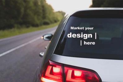 Car Sticker Mockups
