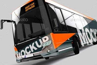 Editable Bus Mockups