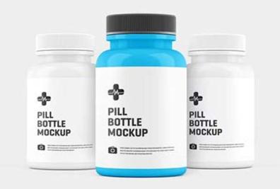 Editable Pills Bottle Mockups