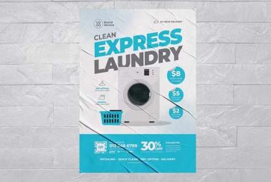 Printable Laundry Flyer Templates
