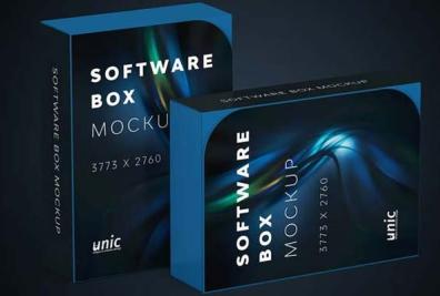 Editable Software Box Mockups