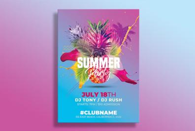 Best Amazing Beach Party Flyer Templates