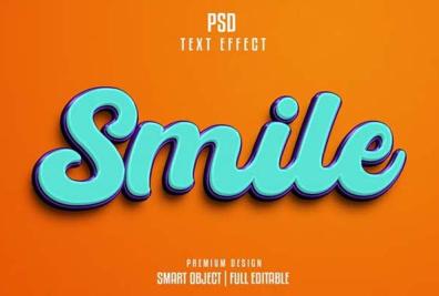 Glossy 3D Text Effects