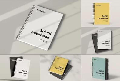 Spiral Notebook Mockups