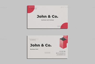 Textured Business Cards Mockups