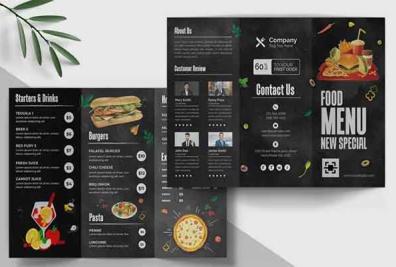 Best Food Menu Brochure Templates