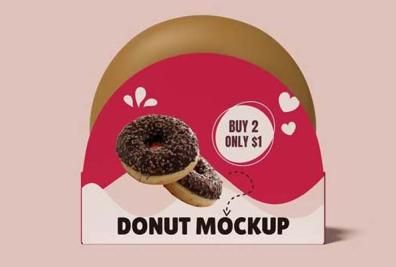 Donut Gift Box Mockups