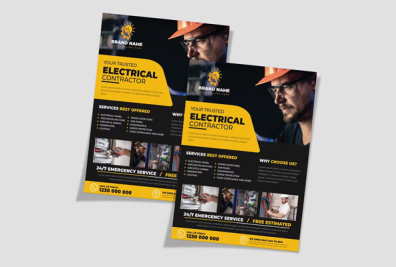 Electrical Work Flyer Templates