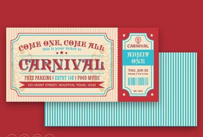 Free Carnival Ticket Invitation Templates